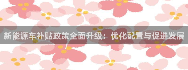 众腾娱乐梦幻演艺店：新能源车补贴政策全面