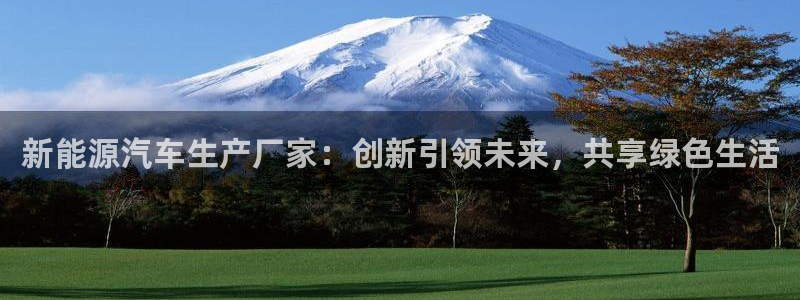 腾众娱乐的彩票靠谱吗:新能源汽车生产厂家:创新引领未来,共享
